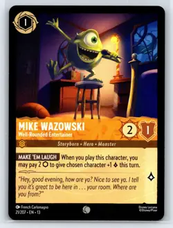 #21 Mike Wazowski - Well-Rounded Entertainer 2026 Lorcana Attack of the Vine - Image 1
