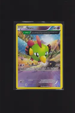 Natu 28/108 XY Roaring Skies Full Art Reverse Holo Delta Pokemon TCG Card LP - Image 1