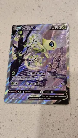Pokemon TCG Celebi v Alternate Full Art Holo Card 245/264 Swsh08: Fusion Strike - Image 1