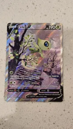 Pokemon TCG Celebi v Alternate Full Art Holo Card 245/264 Swsh08: Fusion Strike - Image 2