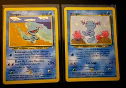 Pokemon Wooper Card Lot Neo Genesis Neo Discovery WOTC Vintage x2 - Image 1