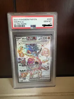 Hoopa ex ULTRA RARE Pokemon Card PSA 10. 226/182 SV04: Paradox Rift Holo - Image 1