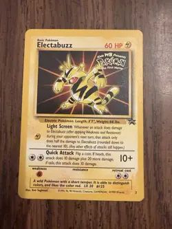 WOTC Black Star Promotional Pokemon Card Electabuzz #2 - Image 1