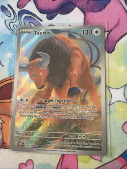Tauros 096/086 Illustration Rare 2026 Pokemon Chaos Rising Full Art Card NM - Image 2