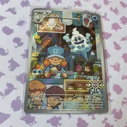Vanillish (Snowflake Stamped) 190/182 Pokemon Card Paradox Rift Holiday Card - Image 2