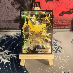 Pikachu EX XY124 Holo Pokemon TCG Card English 2016 XY Black Star Promo (HP) - Image 1