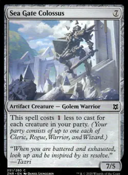 Sea Gate Colossus 251/280 Zendikar Rising MTG Magic the Gathering card - Image 1