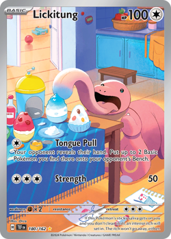 Lickitung 180/162 Holo Temporal Forces Pokemon Card 2024 Near Mint - Image 1