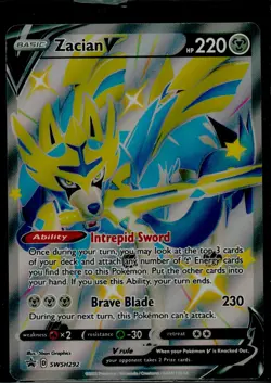 Zacian V (Shiny) - SWSH292 - SWSH: Sword & Shield Promo Cards (SWSD) - Image 1