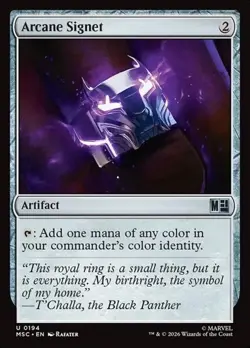 1x Arcane Signet (#194) NM Eng MTG - Marvel Super Heroes Commander - Image 1