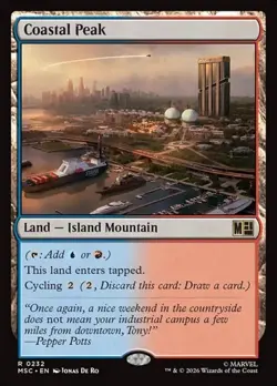 1x Coastal Peak NM Eng MTG - Marvel Super Heroes Commander - Image 1