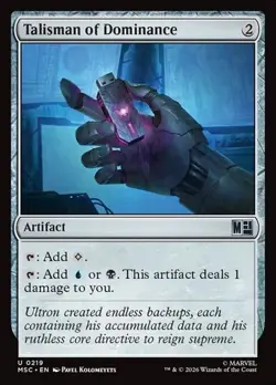 1x Talisman of Dominance NM Eng MTG - Marvel Super Heroes Commander - Image 1