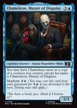 1x Chameleon, Master of Disguise NM Eng MTG - Marvel Super Heroes Commander - Image 1