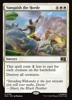 1x Vanquish the Horde NM Eng MTG - Marvel Super Heroes Commander - Image 1