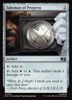 1x Talisman of Progress NM Eng MTG - Marvel Super Heroes Commander - Image 1