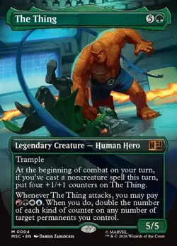 1x The Thing - Foil Extended Art NM Eng MTG - Marvel Super Heroes Commander - Image 1