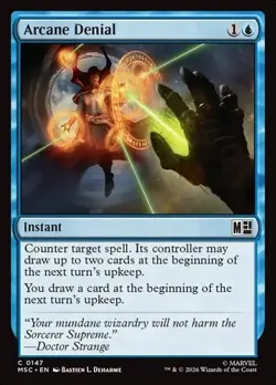 1x Arcane Denial NM Eng MTG - Marvel Super Heroes Commander - Image 1