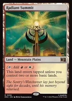 1x Radiant Summit NM Eng MTG - Marvel Super Heroes Commander - Image 1