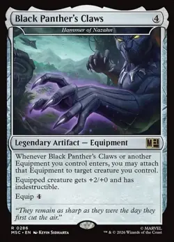 1x Hammer of Nazahn "Black Panther's NM Eng MTG - Marvel Super Heroes Commander - Image 1