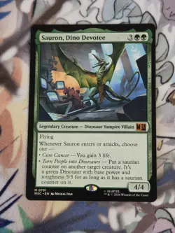 Sauron, Dino Devotee - #731 - MTG:MSC Marvel Commander - NM Pack Fresh - Image 1