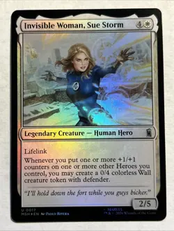 Invisible Woman, Sue Storm Marvel Super Heroes Foil - Image 1