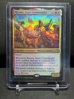Risona, Asari Commander - Foil - Magic MTG 2022 Neon Dynasty LP - Image 1