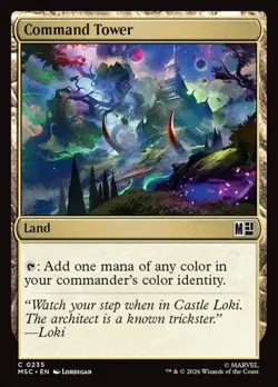 1x Command Tower (#235) NM Eng MTG - Marvel Super Heroes Commander - Image 1
