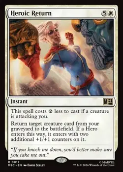 1x Heroic Return NM Eng MTG - Marvel Super Heroes Commander - Image 1