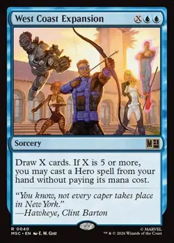 1x West Coast Expansion NM Eng MTG - Marvel Super Heroes Commander - Image 1