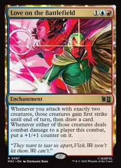 1x Love on the Battlefield NM Eng MTG - Marvel Super Heroes Commander - Image 1