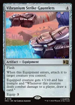 1x Vibranium Strike Gauntlets NM Eng MTG - Marvel Super Heroes Commander - Image 1