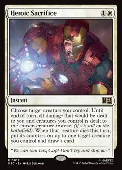 1x Heroic Sacrifice NM Eng MTG - Marvel Super Heroes Commander - Image 1