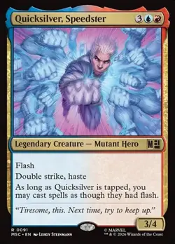 1x Quicksilver, Speedster NM Eng MTG - Marvel Super Heroes Commander - Image 1