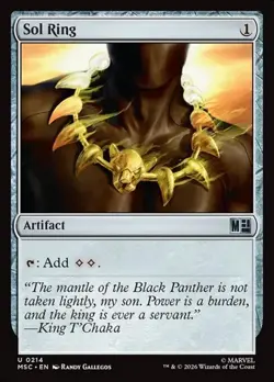 1x Sol Ring (#214) NM Eng MTG - Marvel Super Heroes Commander - Image 1