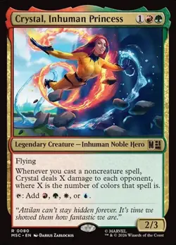 1x Crystal, Inhuman Princess NM Eng MTG - Marvel Super Heroes Commander - Image 1