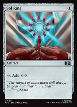 1x Sol Ring (#211) NM Eng MTG - Marvel Super Heroes Commander - Image 1