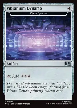 1x Thran Dynamo "Vibranium Dynamo" NM Eng MTG - Marvel Super Heroes Commander - Image 1