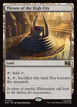 1x Throne of the High City NM Eng MTG - Marvel Super Heroes Commander - Image 1