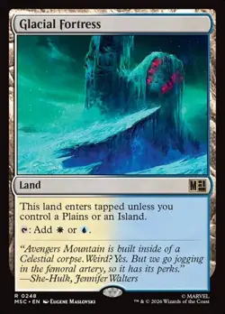 1x Glacial Fortress NM Eng MTG - Marvel Super Heroes Commander - Image 1