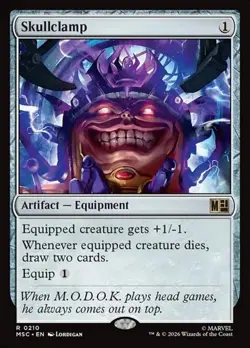 1x Skullclamp NM Eng MTG - Marvel Super Heroes Commander - Image 1