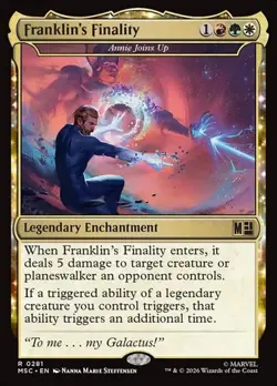 1x Annie Joins Up "Franklin's Finalit NM Eng MTG - Marvel Super Heroes Commander - Image 1