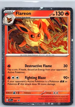 Flareon (Cosmos Holo) 167 Promo Scarlet & Violet Promo Pokemon Holo NM Swirl - Image 1