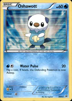Oshawott BW03 Holo Promo Black And White Promo Pokemon Near Mint - Image 1