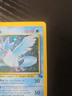 Vintage Pokemon Articuno Fossil Unlimited Holo Rare 1999 2/62 Lightly Played - Image 4