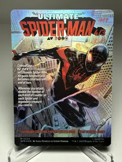 2025 MTG Miles Morales (0234) (Borderless) Marvel's Spider-Man Foil CHASE CARD! - Image 2