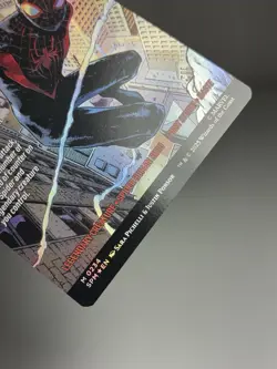 2025 MTG Miles Morales (0234) (Borderless) Marvel's Spider-Man Foil CHASE CARD! - Image 3