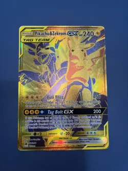 Pokemon Pikachu & Zekrom GX SM248 Sm Holo - Mint! - Image 1