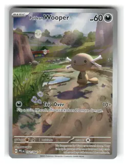 Paldean Wooper 102/094 Illustration Rare Phantasmal Flames Pokemon Holo NM - Image 1