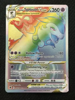 Pokemon TCG Hisuian Typhlosion VSTAR 193/189 Astral Radiance Secret Holo EN - Image 1