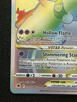 Pokemon TCG Hisuian Typhlosion VSTAR 193/189 Astral Radiance Secret Holo EN - Image 4